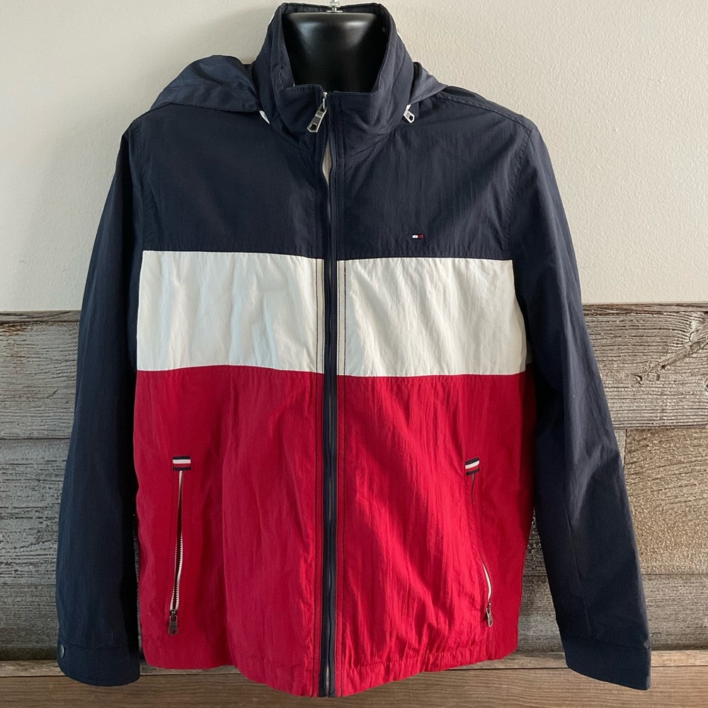 Tommy Hilfiger Men's Taslan Colorblock Jacket Size medium